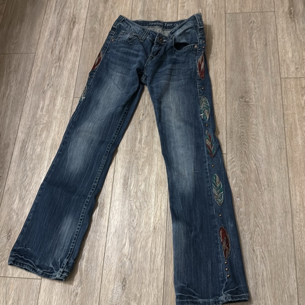 Cowgirl Tuff feather 🪶 Jeans - Picture 10 of 15